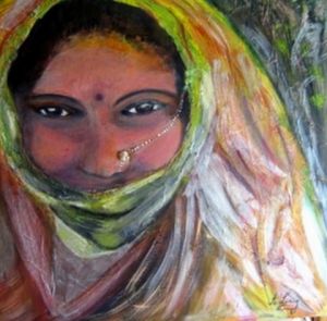 Voir le détail de cette oeuvre: Portrait de femme indienne